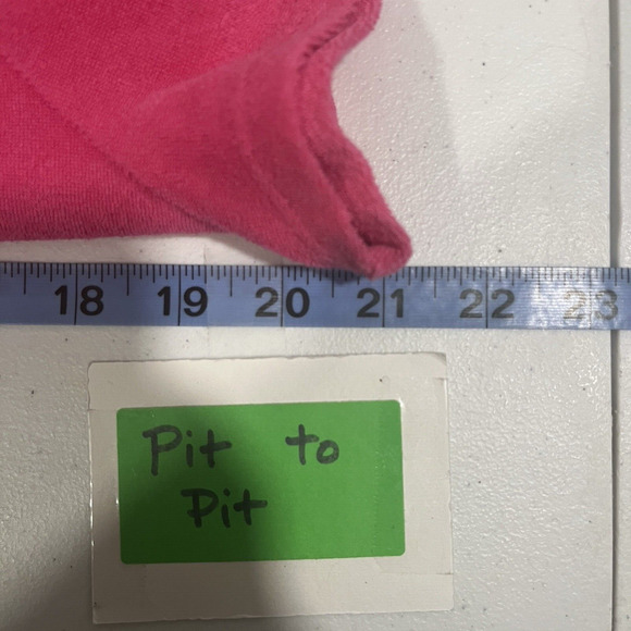 Lands End Women's Pink Terry Cloth Beach Pool Cover Up L Bright Comfort Casual - Picture 4 of 10